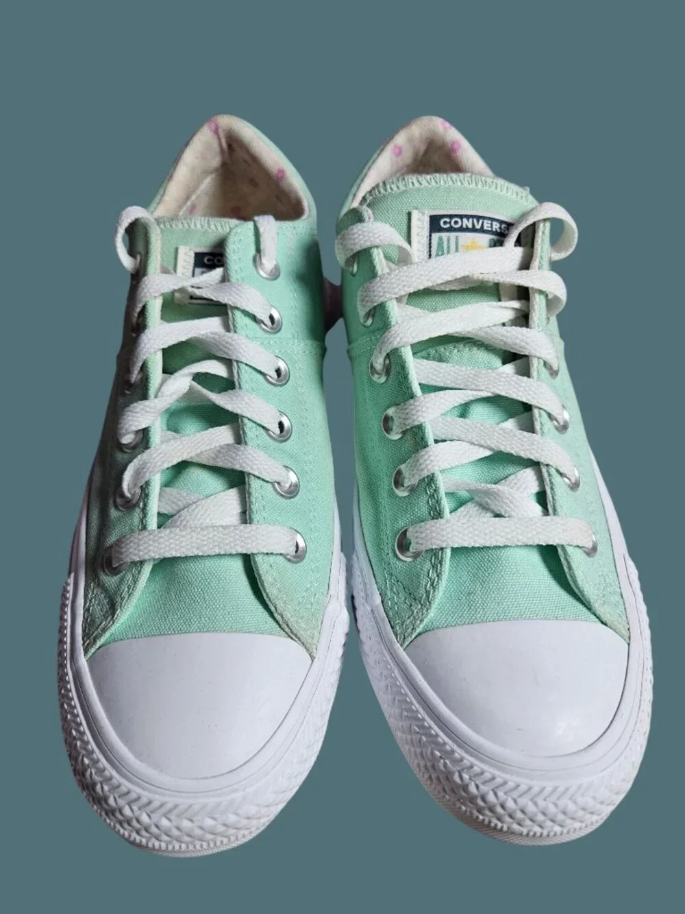 Converse Chuck Taylor Madison Mint Green Low Top Padded Tongue Sneakers Women 9